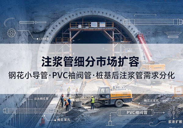 上党注浆管细分市场扩容，隧道钢花小导管、PVC 袖阀管、桩基后注浆管需求分化